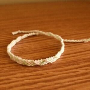 Soft Mint Woven Bracelet